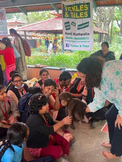 Spreading love, smiles, and giggles at an event for children with special needs. The connection and joy in these moments are truly priceless.