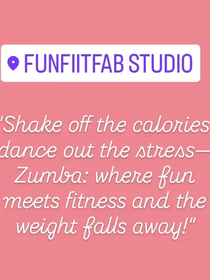 Zumba is where fun meets fitness. My studio is the perfect place to dance out the stress and shake off the calories.