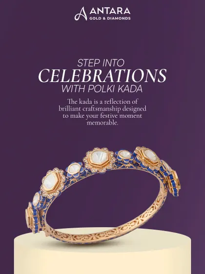 Each petal, each bezel, and brilliant craftsmanship makes this Polki kada breathe. It's a masterpiece of human hands, made to hold memories and light in equal measure.
