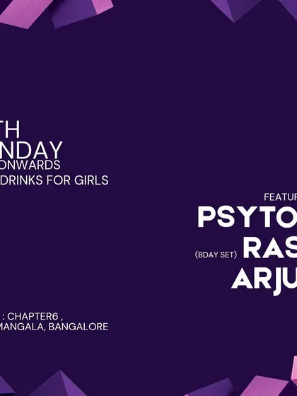 The poster for my special birthday set at Club Chapter 6. Celebrating my birthday by playing music for a dancing crowd is the best gift I could ask for.