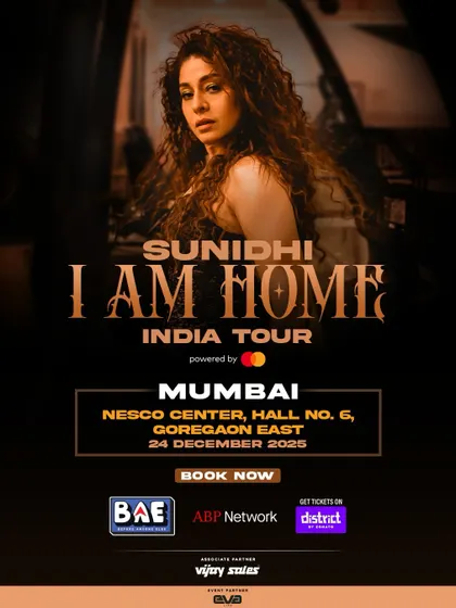 The Mumbai show poster, paired with the Silver Sold Out announcement.