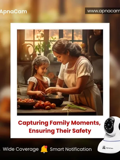 Capturing family moments while ensuring their safety. Our double antenna security camera provides wide coverage and smart notifications for your peace of mind.
