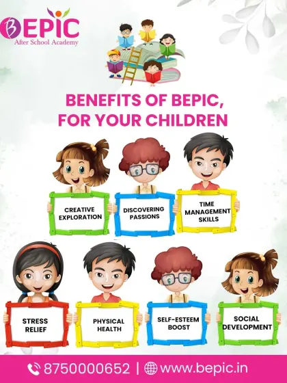 Our programs offer numerous benefits for your child's development. We focus on creative exploration, discovering passions, time management, stress relief, physical health, self-esteem, and social skills.