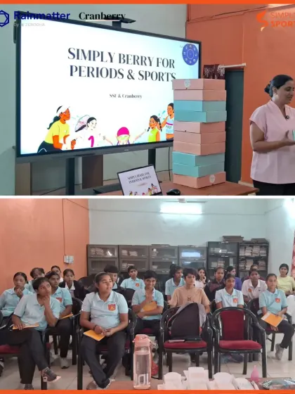 Our team presents the 'Simply Berry' program, complete with personalized period essentials medical kits for each athlete at the Army Sports Institute. This initiative provides practical, tech-enabled solutions to address the real-world challenges female athletes face.