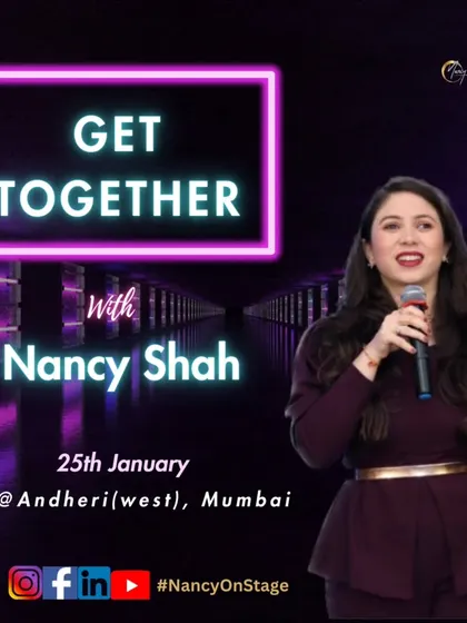It's time for fun games, interesting conversations, and lots of dance and dhamal. This poster announces a get-together I hosted in Andheri, Mumbai.