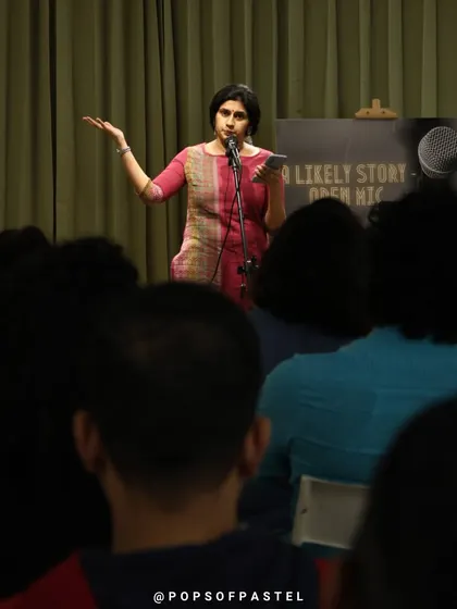 The magic of a story well told. Our intimate performance venue is perfect for poets, storytellers, and artists to connect with an engaged and supportive audience. The energy in the room is always electric.