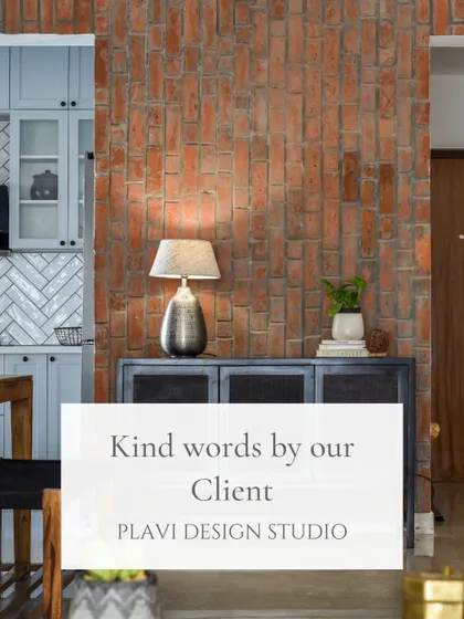 Kind words from a client about our 'Earthy Urban' project. Testimonials like this, praising our ability to deliver on a vision, are the most rewarding part of my work.