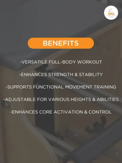 The benefits of the Combo Chair include its versatility for a full-body workout, its ability to enhance core activation, and its adjustability for various heights and abilities.