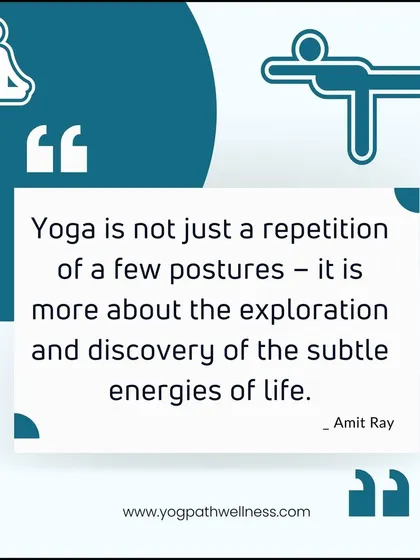 As Amit Ray said, "Yoga is not just a repetition of a few postures, it is more about the exploration and discovery of the subtle energies of life." Our courses guide you on this journey of discovery.