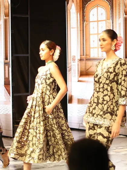 The final looks on the runway. Our students' work is seen by top designers, photographers, and media, providing incredible exposure.
