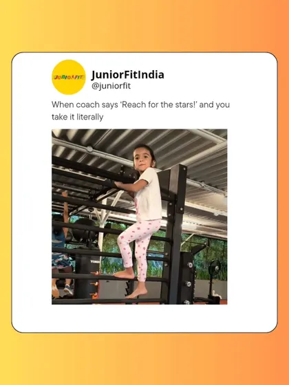 When the coach says "Reach for the stars," our kids take it literally. We love seeing this kind of adventurous spirit and confidence during our sessions.
