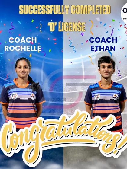 Celebrating the growth of our coaching team. Congratulations to Coach Rochelle and Coach Ethan for successfully completing their AIFF 'D' Coaching License. They are valuable assets to our players' development.