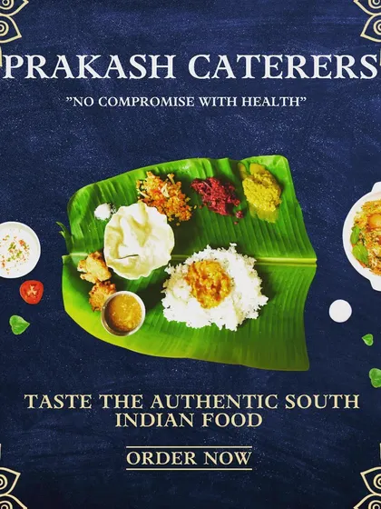 This graphic highlights my specialty in authentic South Indian food. I am committed to preserving traditional flavours and serving them with the utmost care and hygiene.