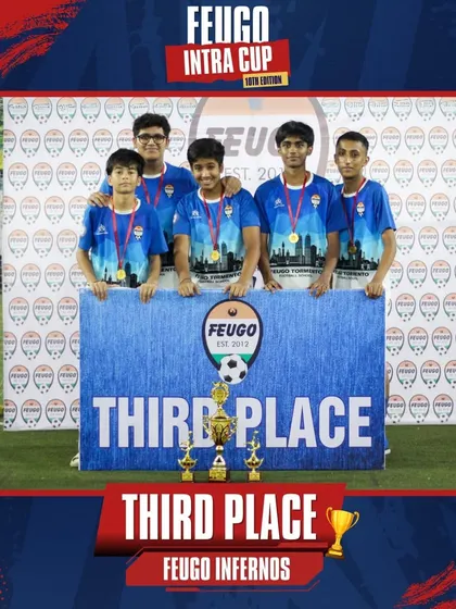 The 'Feugo Infernos' team, who finished in Third Place in the U-17/19 tournament.