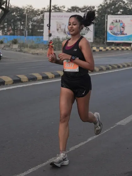 Hair flying, feet pounding the pavement. This is the freedom and power you feel when your training pays off.