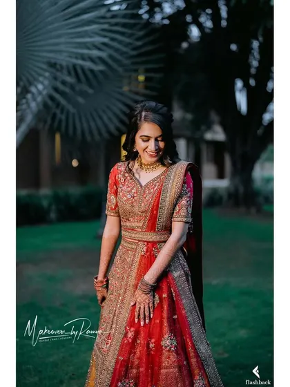 A candid, elegant shot of the bride.