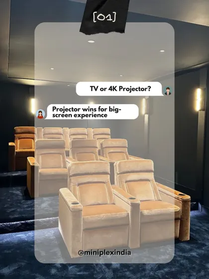 This or That: TV or 4K Projector? For a true big-screen experience, I almost always recommend a projector.