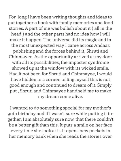 A client's testimonial about how we helped her dream of creating a family cookbook come alive for her mother's 90th birthday.