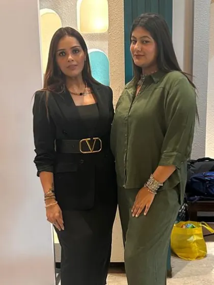 A moment with my amazing team member. We are the style leaders, and our game is always strong, especially during the intensity of fashion week.