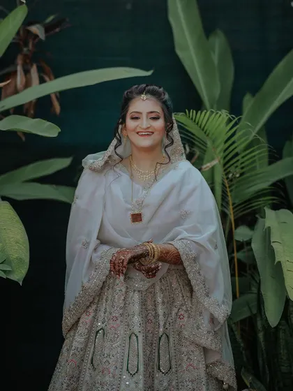 A happy bride. Zainab's joyful smile lights up this beautiful portrait from her Nikah day.