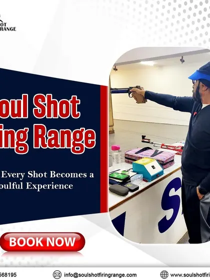 Every shot becomes a soulful experience at our range. Book now to try our pistol shooting adventure.