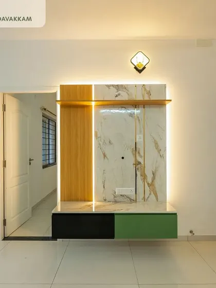 A duplicate image of the stylish and compact TV unit at Casagrand Zenith.
