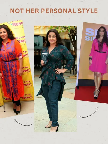 These outfits, while trendy at the time, did not reflect her true personal style and often didn't flatter her figure, which is a common struggle.