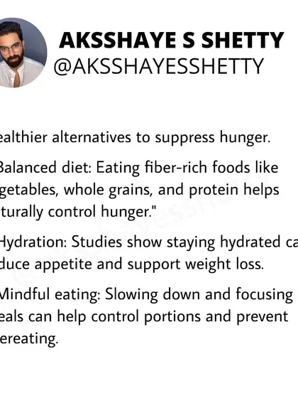 There are healthier alternatives to suppress hunger. A balanced diet rich in fiber and protein, staying hydrated, and practicing mindful eating are all effective and sustainable strategies for managing hunger.
