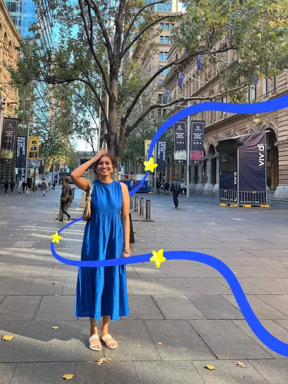 Adding a path of stars to my walk through Sydney, because every step can feel a little magical.