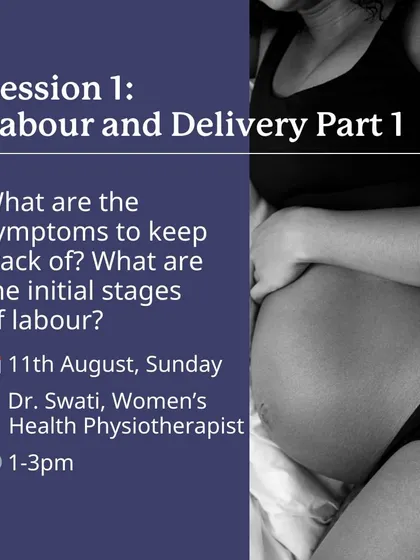 Our Birth Prep Classes cover the initial stages of labour, helping you understand the symptoms to keep track of with our Women's Health Physiotherapist.