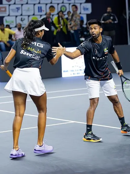 Playing in the Tennis Premier League is always a great experience. These shots capture the fast-paced nature of the league, including some mixed doubles action where quick reflexes and teamwork are everything.