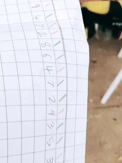 More scenes of mathematics in action, from children measuring themselves against a chalkboard to creating secret rooms of math puzzles. These images show how math is a joyful, creative, and collaborative language at our school.