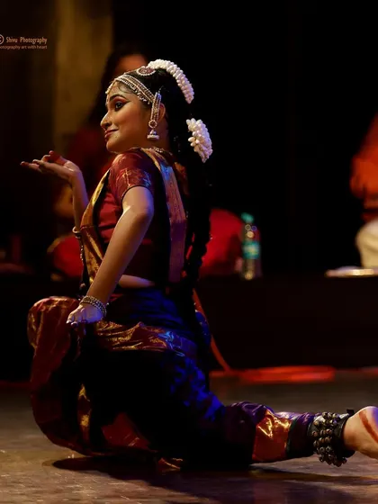 My student performing on stage during her debut. My goal as a mentor is to equip students with strong fundamentals and the confidence to express themselves through the art form.