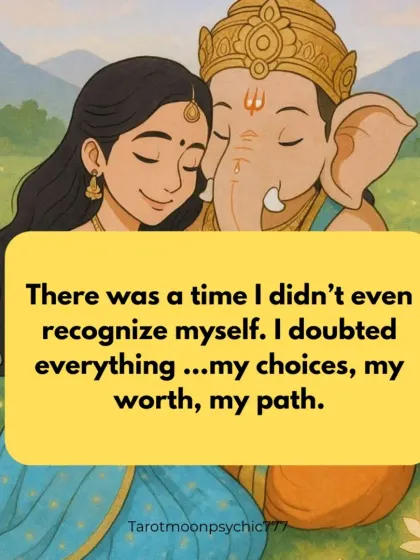 A part of a visual letter to Lord Ganesha, acknowledging a time of self-doubt. This image reflects the feeling of having lost sight of my choices, worth, and path.