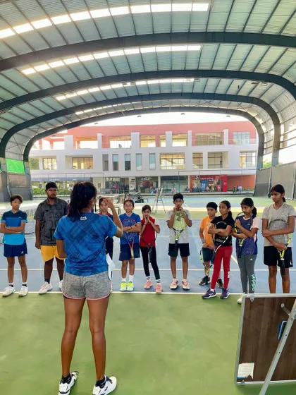 It was a privilege to spend time with these young players at the PBI Tennis Academy. I shared insights on how meditation and visualization have impacted my performance, and we talked about the journey of becoming a professional athlete. These sessions are incredibly meaningful to me.