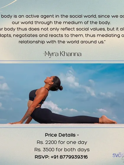 "The body is an active agent in the social world." A quote from instructor Myra Khanna, explaining the philosophy behind our Movement as Therapy workshops.
