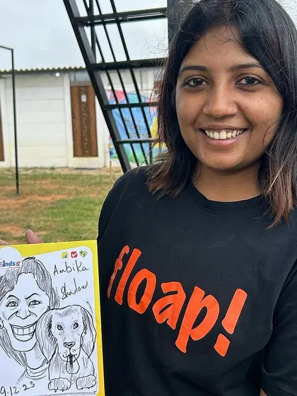 One of the best parts of my events is the unique activities, like getting a caricature done with your pet. It's these little personal touches that make our get-togethers special.