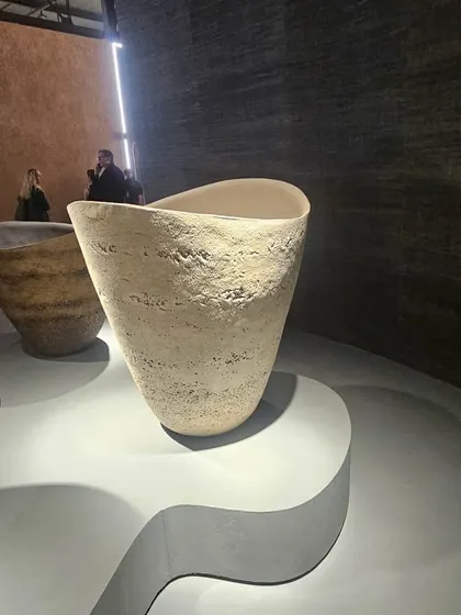 This uniquely shaped, textured planter is a piece of art in itself. Planters can add color, drama, and sophistication to any space you design.