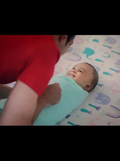 This was a beautiful, tender moment captured for the baby care ad. Working with infants requires a lot of patience and gentleness, skills I've developed over several shoots.
