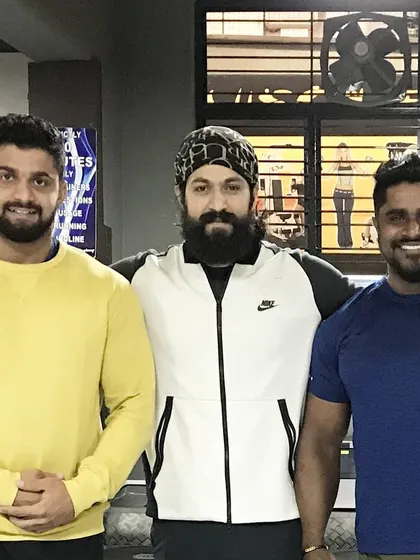 A picture with Yash and my uncle, Kitty Murthy. Working with top talent requires a professional and results-driven approach, which is the foundation of my training.