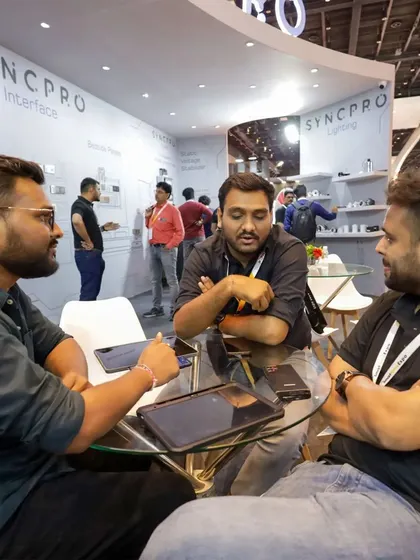 It's all about the details. Our team sits down with clients at our expo booth to discuss how our solutions can be seamlessly integrated into their home automation projects.