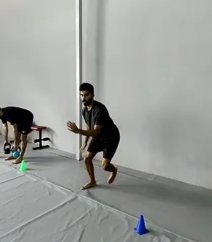 Agility drills using cones are part of our comprehensive S&C programs.