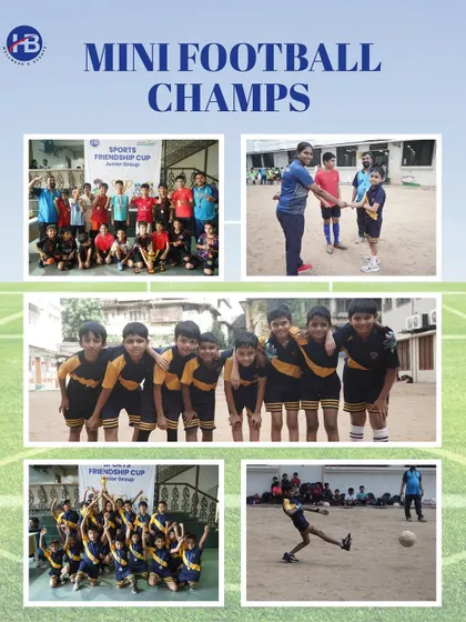 Little feet, loud cheers, and big football energy. Our mini football champs are seen here developing their skills, celebrating wins, and learning the importance of teamwork from a young age.