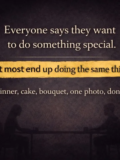Everyone wants to do something special, but most end up doing the same thing. I exist to break that cycle of boring gifts.