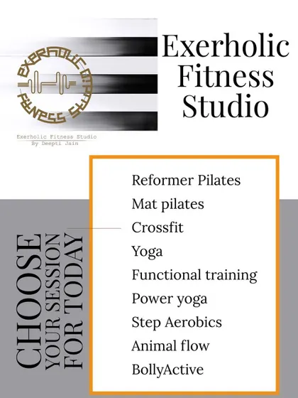 What's your choice of workout today? This graphic showcases the variety of classes we offer, from Reformer and Mat Pilates to CrossFit, Yoga, and BollyActive.