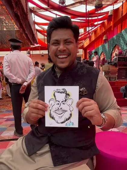 The joy on his face is infectious. Capturing these happy moments for wedding guests is what I do best.