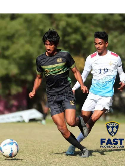 Our U18 player Aadith RP in action for Vatika FC in the Delhi Premier League. He finished as one of the top three goalscorers in Football Delhi's highest division.