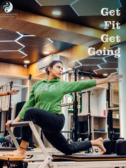 Get fit and get going with this dynamic lunge on the Reformer. It's a powerful move for toning the legs and improving balance.