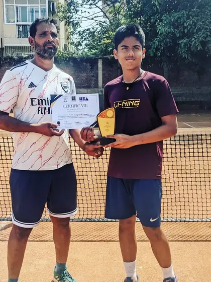 Rohit Sai became runner-up in the Under 14 Championship Series tournament held in Gurgaon. Congratulations on his first final.