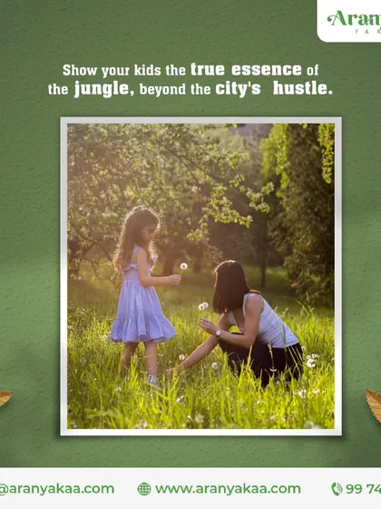 Show your kids the true essence of the jungle, beyond the city's hustle. Let them experience nature firsthand in a safe and beautiful environment.